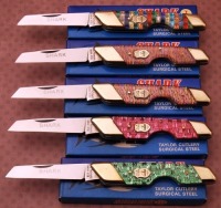 Five Elkhorn Shark knives