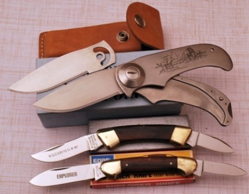 Powder River Butterfly and Two Slipjoints