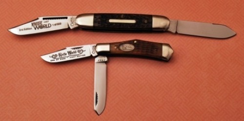 Two Cripple Creek Knife World limited edition knives