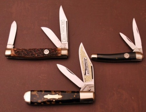 Two Itlay made and one German made pocket knives