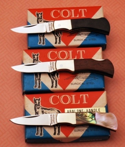 Trio or Parker Colt lockbacks