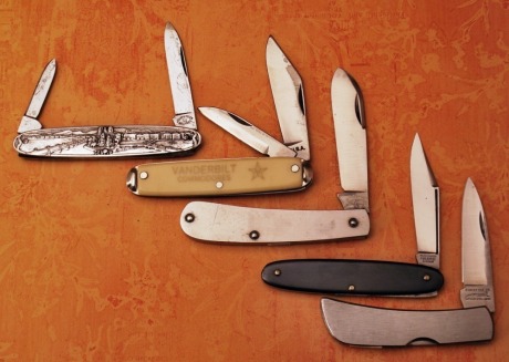 5 knives-Cattaraugus, Feist German, 3 more