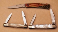 Three Case knives: 1 pearl