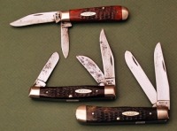 Three Used 70's Case knives