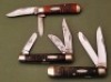 Three Used 70's Case knives