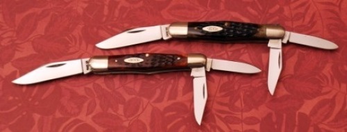 Two Case 70's 6383 Bone Whittlers