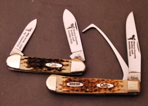 Mule Day bone Case knives