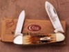 Case Brown Bone Canoe-etched