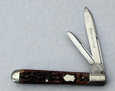 Simmons Keen Kutter bone etched English Jack