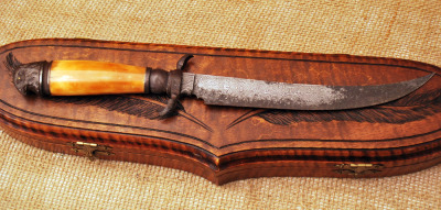 Ron Frazier Damascus Art Dagger - 2