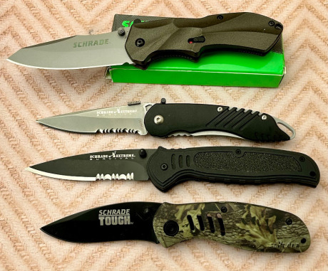 Four Schrade Linerlocks