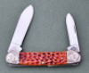 Case Orange Bone engraved Canoe 20th pocketworn - 2
