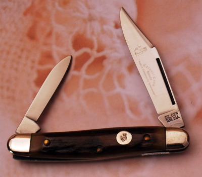 Colonel Coon Stag Two blade Stockman