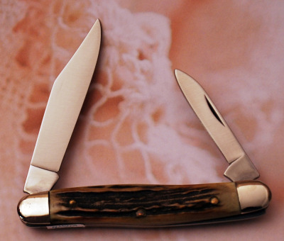 Colonel Coon Stag Two blade Stockman - 2