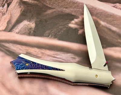 Harold Moeller Handmade Folding Dagger