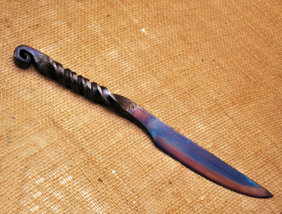 Unmarked Forged Twist knife - 2