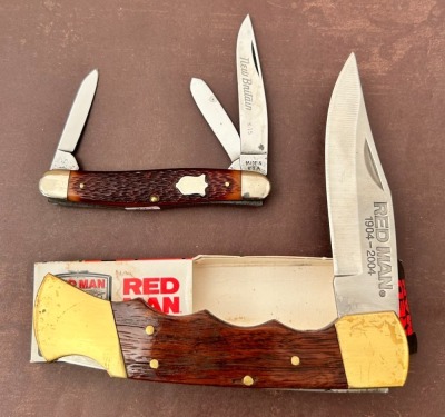 Stockman and Red Man Folding Hunter