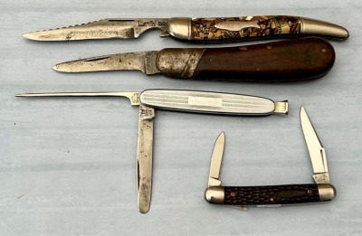 Four Used Vintage Knives