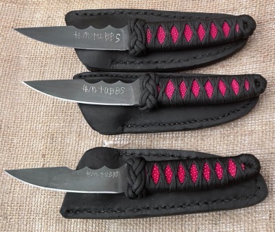 Trio of HM Tubbs Handmade Upswept Hunters