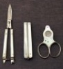 Two Pearl Scissor and a Pearl Cigar Cutter - 2