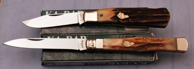 Pair of Dogs Head Stag Ka-Bars