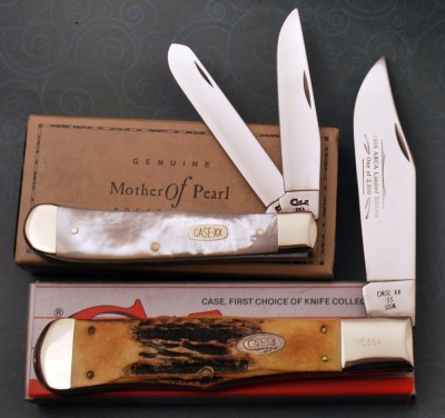 Case Pearl Trapper & Stag Folding Hunter