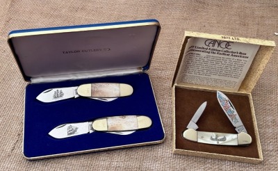 Boker and Taylor Commemorative Knife sets