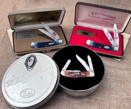 Three Case Commemorative Knives