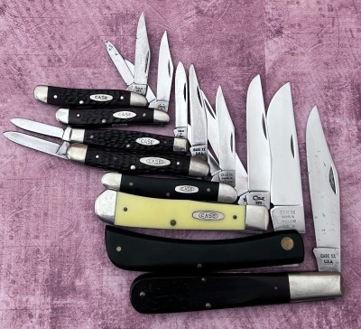 Eight Case Knives--Trader's Assortment