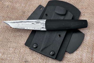 Bud Nealy Damascus Combat Tanto