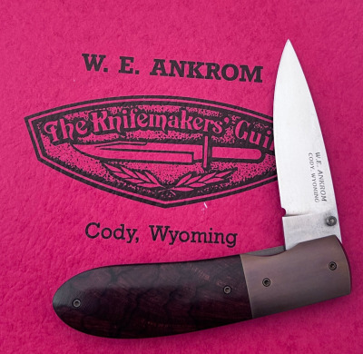 Bill Ankrom, Cody WY Locking Liner ironwood folder