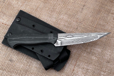 Bud Nealy Combat Small Skinner, Daryl Meier Damascus