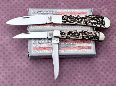 2 Case Bone toasted color wash, trapper & tribal lock