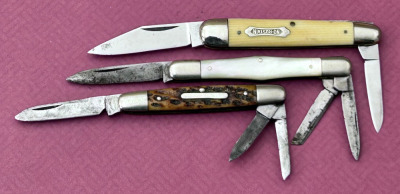 Three Vintage multi-blades Two Cattaraugus and a Robeson - 2