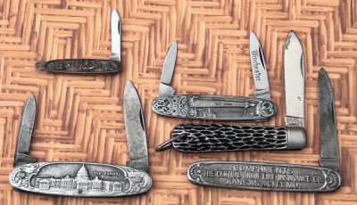 Metal in relief advertising knives - 2