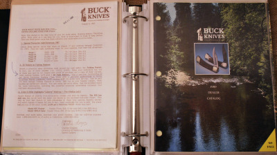 A Binder Full Of Buck Catalogs - 6