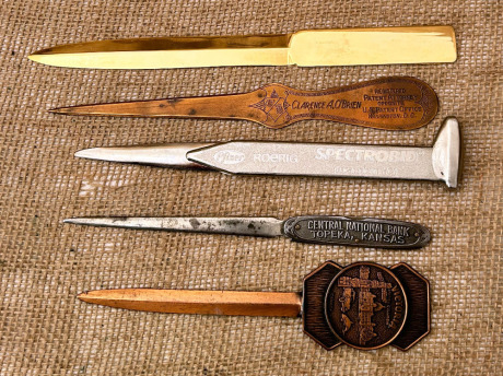 Five Vintage Letter Openers