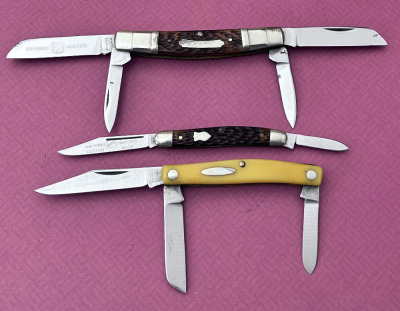 Three John Primble knives including congress