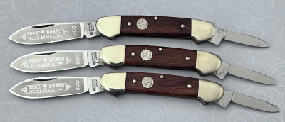 Trio of Boker Tree Brand Wood Canoes