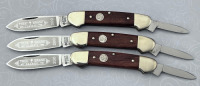 Trio of Boker Tree Brand Wood Canoes
