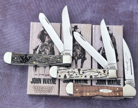 Trio of Case John Wayne Commemoratives