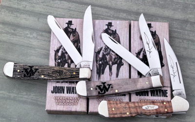 Trio of Case John Wayne Commemorative