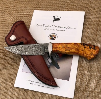 Burt Foster Fancy Drop Point Hunter