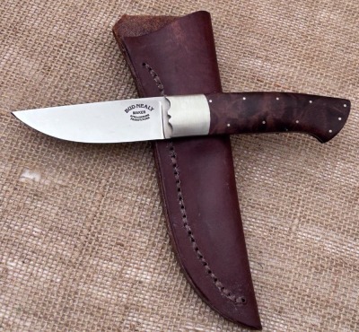 Bud Nealy Handmade Drop Point hunter