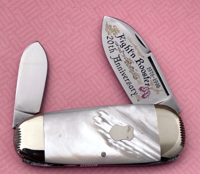 Fightn' Rooster Pearl Elephant Toenail Sleeveboard