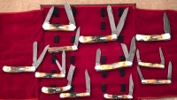 Case Stag Centennial 1889-1989 Damascus Set