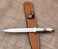Buck Custom Stag Handle Dagger