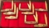 Set of Eight Fightn' Rooster Metal Handle Stockman