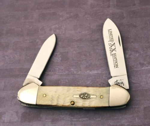 Case Natural Bone Canoe