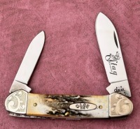 Case "Genuine Stag" etched Canoe